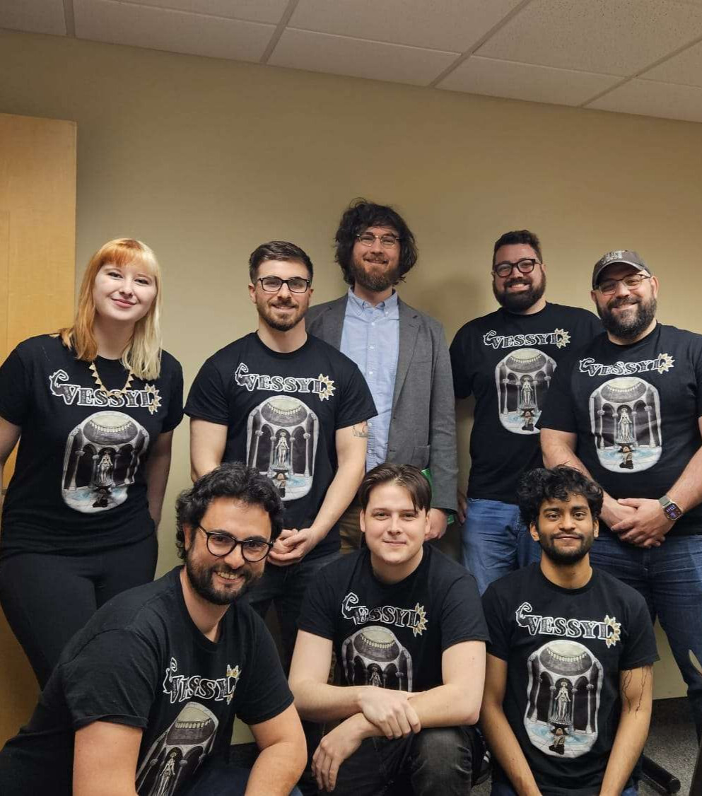 Vessyl team with professors in 2025